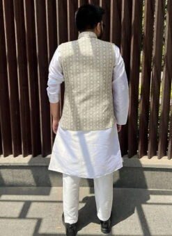 Light Brown Cotton Printed Nehru Jacket -C Bazaar Shop Light Brown Cotton Printed Nehru Jacket JMKMHE1842 b