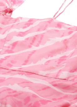 Light Pink Organza Printed Dress Party Wear -C Bazaar Shop Light Pink Organza Printed Dress DRBS02205968 rrc1