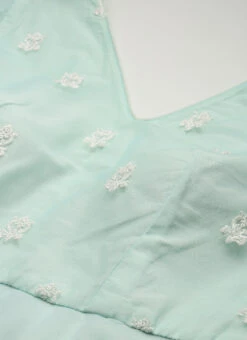 Light Sea Green Net Embroidered Gown Party Wear 12 Light Sea Green Net Embroidered Gown Party Wear -C Bazaar Shop Light Sea Green Net Embroidered Gown IWBS02301737 rrc1
