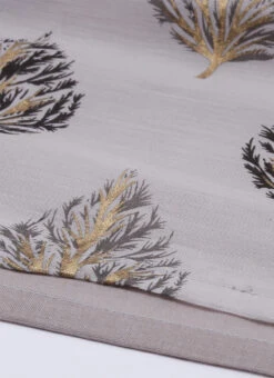 Lilac Hint Chanderi Silk Puff Sleeve Dress Festive Wear -C Bazaar Shop Lilac Hint Chanderi Silk Puff Sleeve Dress DRBS02012713 rrc4