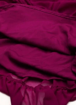 Magenta Georgette Embroidered Jumpsuit Festive Wear 15 Magenta Georgette Embroidered Jumpsuit Festive Wear -C Bazaar Shop Magenta Georgette Embroidered Jumpsuit DRBS02301697 rrc4