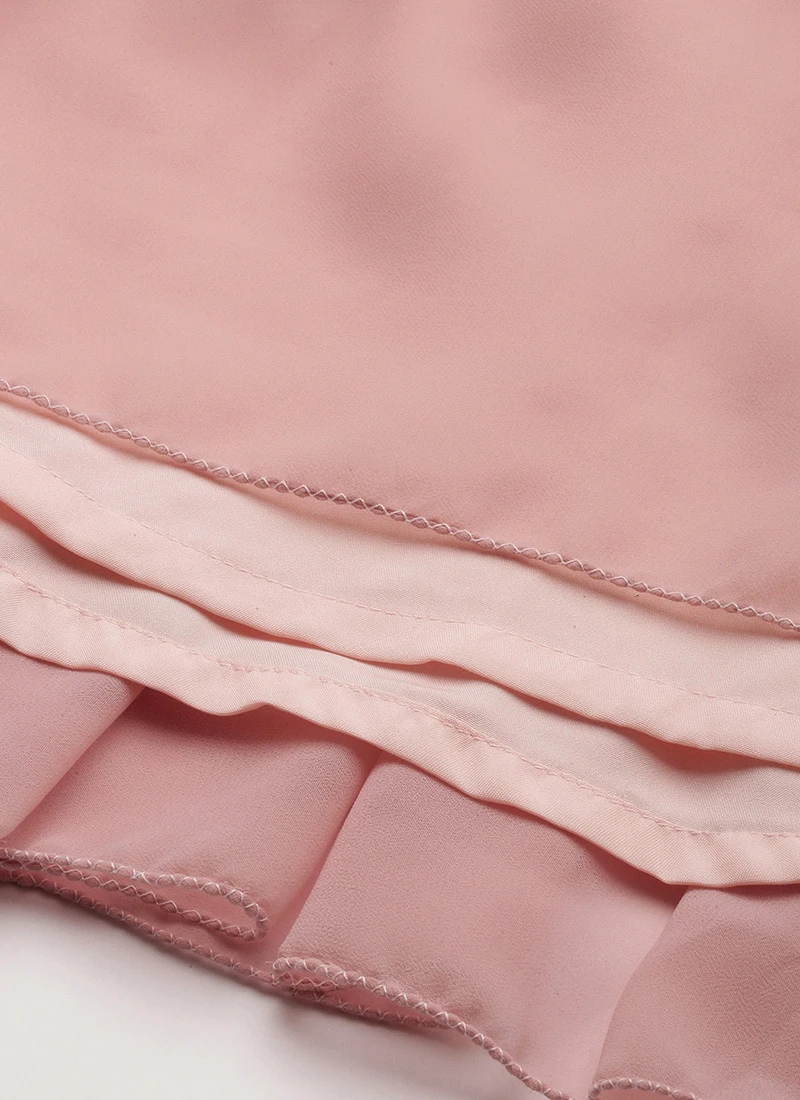 Magenta N Pink Embroidered Layered Dress Festive Wear 7 Magenta N Pink Embroidered Layered Dress Festive Wear - Image 7