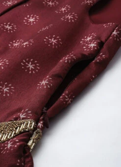 Bottom From Maroon Art Silk Printed Co Ords Set After Six Wear 14 Bottom From Maroon Art Silk Printed Co Ords Set After Six Wear -C Bazaar Shop Maroon Art Silk Printed Co Ords Set IWBS02302301 rrc3