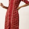 Top From Maroon Art Silk Salwar N Palazzo Suit After Six Wear