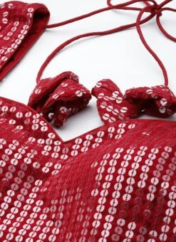 Dupatta From Maroon Embroidered Georgette Palazzo Suit After Six Wear 12 Dupatta From Maroon Embroidered Georgette Palazzo Suit After Six Wear -C Bazaar Shop Maroon Embroidered Georgette Palazzo Suit SLBS02304047 rrc1