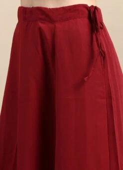 Maroon Georgette Sequins Half N Half Sari Festive Wear 13 Maroon Georgette Sequins Half N Half Sari Festive Wear -C Bazaar Shop Maroon Georgette Sequins Half N Half Sari SABS02302376 rrc2