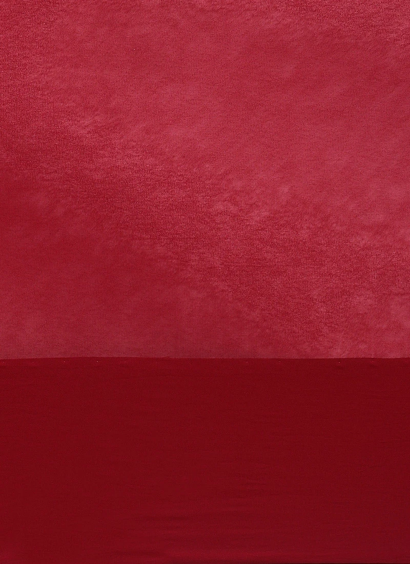 Maroon Georgette Sequins Half N Half Sari Festive Wear 8 Maroon Georgette Sequins Half N Half Sari Festive Wear - Image 8