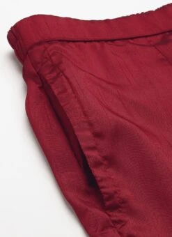 Top From Maroon N Grey Printed Art Silk Anarkali Set After Six Wear -C Bazaar Shop Maroon N Grey Printed Art Silk Anarkali Set SLBS02209654 rrc2 1