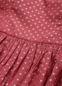 Bottom From Maroon Nylon Jacquard Gharara Set After Six Wear -C Bazaar Shop Maroon Nylon Jacquard Gharara Set SLBS02209636 rrc1