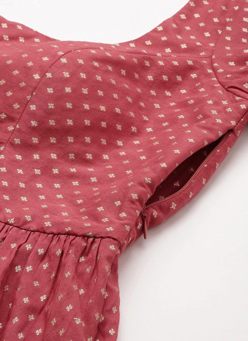 Dupatta From Maroon Nylon Jacquard Gharara Set After Six Wear 7 Dupatta From Maroon Nylon Jacquard Gharara Set After Six Wear - Image 7