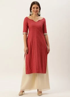 Maroon Nylon Jacquard Kurta Sets Festive Wear 10 Maroon Nylon Jacquard Kurta Sets Festive Wear -C Bazaar Shop Maroon Nylon Jacquard Kurta Sets KSBS02202361 u