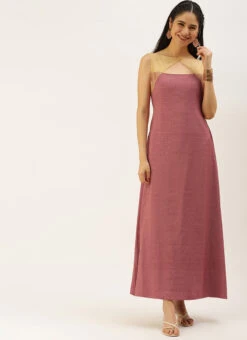 Maroon Sequins Embroidered Dress After Six Wear -C Bazaar Shop Maroon Sequins Embroidered Dress DRBS02206274 u