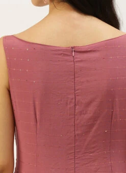 Maroon Sequins Embroidered Dress After Six Wear -C Bazaar Shop Maroon Sequins Embroidered Dress DRBS02206274 rrc2