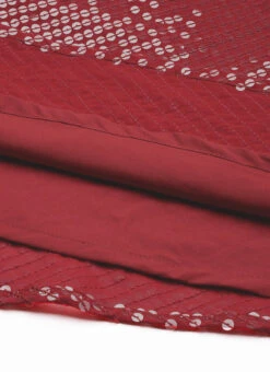 Maroon Sequins Embroidered Georgette With Keyhole Wedding Wear 14 Maroon Sequins Embroidered Georgette With Keyhole Wedding Wear -C Bazaar Shop Maroon Sequins Embroidered Georgette With Keyhole IWBS02304996 rrc3