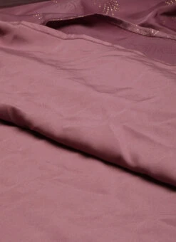 Mauve Foil Printed Satin Draped Gown Party Wear 14 Mauve Foil Printed Satin Draped Gown Party Wear -C Bazaar Shop Mauve Foil Printed Satin Draped Gown IWBS02209695 rrc3