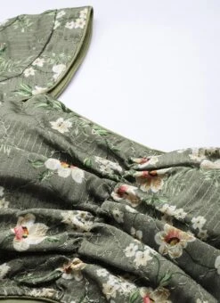 Dupatta From Mehndi Green Georgette Printed Palazzo Suit After Six Wear -C Bazaar Shop Mehndi Green Georgette Printed Palazzo Suit SLBS02211252 rrc1 2