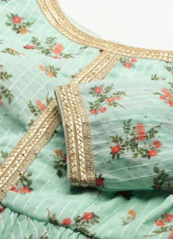 Bottom From Mint Green Digital Printed Embroidered Co Ords Set After Six Wear -C Bazaar Shop Mint Green Digital Printed Embroidered Co Ords Set IWBS02211226 rrc1