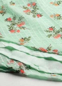 Bottom From Mint Green Digital Printed Embroidered Co Ords Set After Six Wear -C Bazaar Shop Mint Green Digital Printed Embroidered Co Ords Set IWBS02211226 rrc4