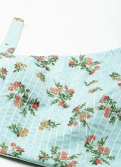 Skirt From Mint Green Georgette Digital Printed Lehenga After Six Wear -C Bazaar Shop Mint Green Georgette Digital Printed Lehenga GHBS02301646 rrc1