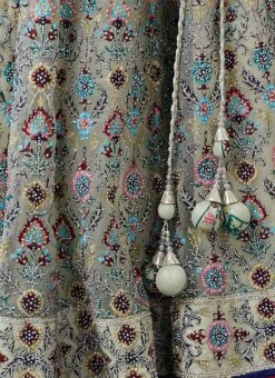 Mint Green Net Resham N Hand Work Umbrella Lehenga Choli With Dupatta Wedding Wear -C Bazaar Shop Mint Green Net Resham N Hand Work Umbrella Lehenga Choli With Dupatta GHCBF5557 rrc3