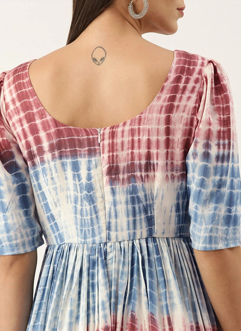 Multi Color Maxi Dress Festive Wear 6 Multi Color Maxi Dress Festive Wear - Image 6