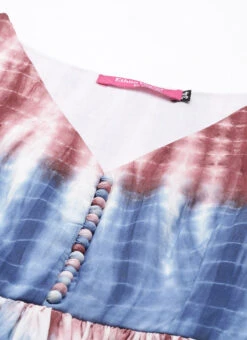 Multi Colour Modal Woven Dress After Six Wear -C Bazaar Shop Multi Colour TENCEL Modal Woven Dress DRBS02202391 rrc1