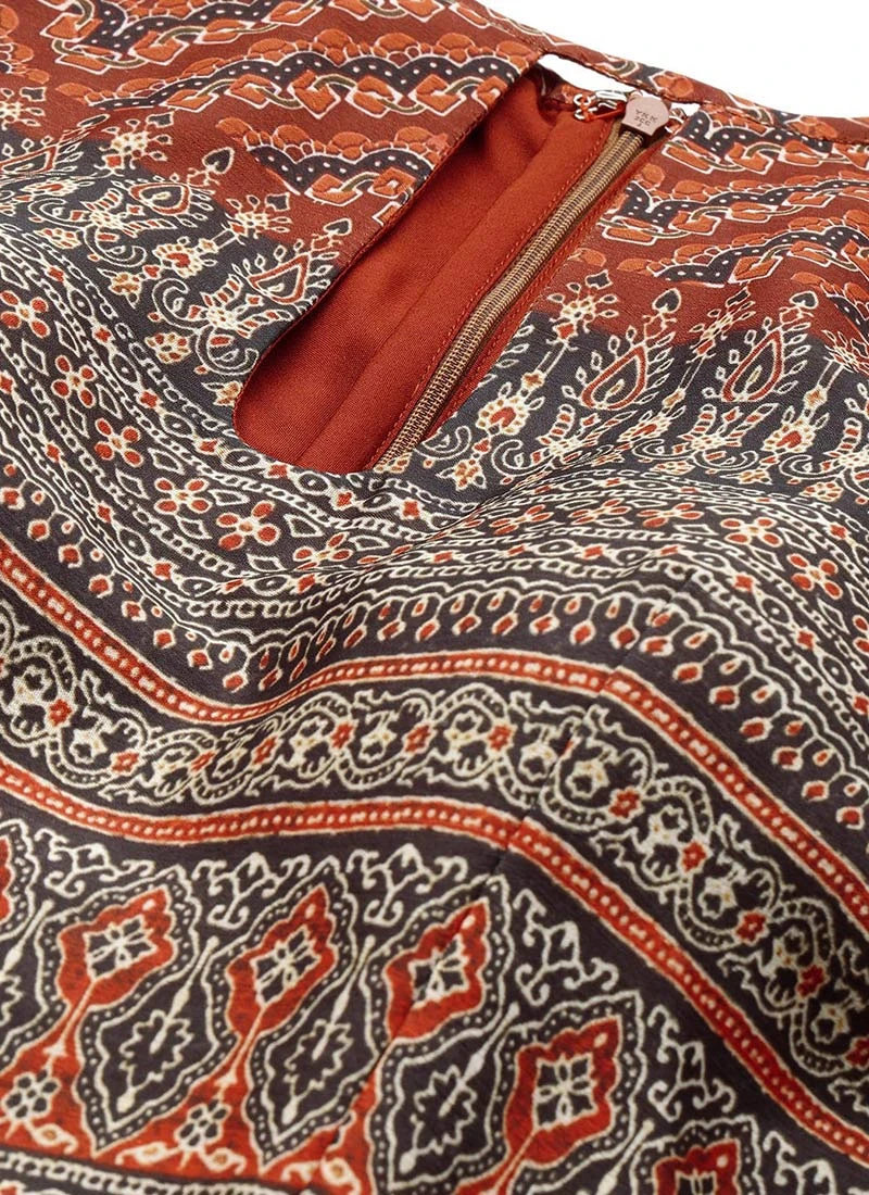 MultiColor Digital Print Jumpsuit Festive Wear 5 MultiColor Digital Print Jumpsuit Festive Wear - Image 5