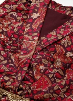 Bottom From MultiColored Art Silk Printed Co Ords Set After Six Wear -C Bazaar Shop MultiColored Art Silk Printed Co Ords Set IWBS02302302 rrc1