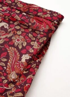 Bottom From MultiColored Art Silk Printed Co Ords Set After Six Wear -C Bazaar Shop MultiColored Art Silk Printed Co Ords Set IWBS02302302 rrc2