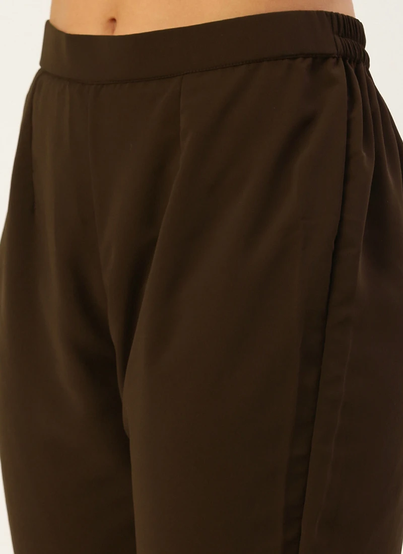 Top From MultiColored Art Silk Printed Suit After Six Wear 6 Top From MultiColored Art Silk Printed Suit After Six Wear - Image 6