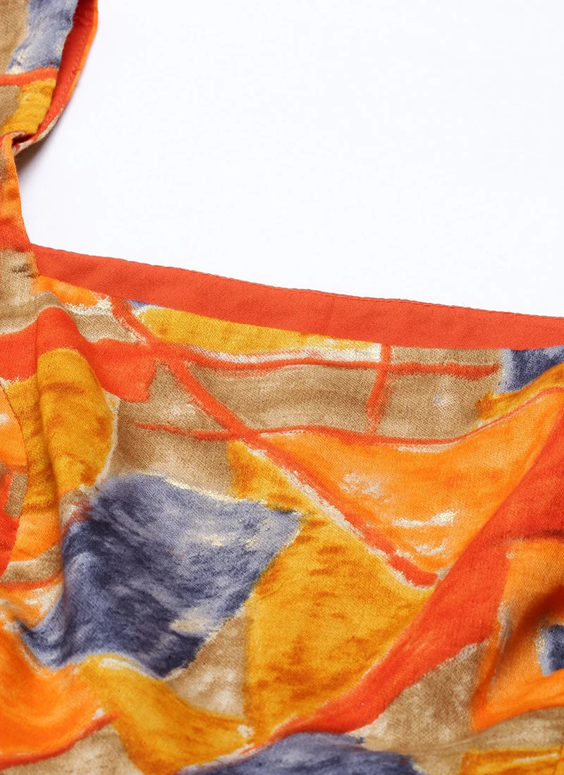 MultiColored Bell Sleeve Dress After Six Wear 5 MultiColored Bell Sleeve Dress After Six Wear - Image 5