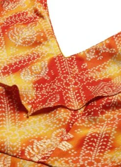 MultiColored Printed Cotton Knee Length Dress After Six Wear -C Bazaar Shop MultiColored Printed Cotton Knee Length Dress DRBS02105402 rrc1