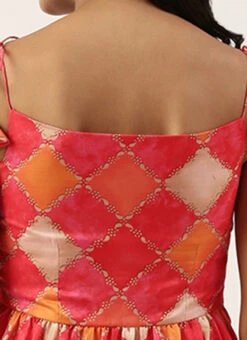 Multicolor Printed Gathered Style Midi Dress Festive Wear 13 Multicolor Printed Gathered Style Midi Dress Festive Wear -C Bazaar Shop Multicolor Printed Gathered Style Midi Dress DRBS02206161 rrc2