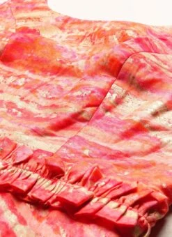 Multicolored Art Silk Round Neck Dress After Six Wear -C Bazaar Shop Multicolored Art Silk Round Neck Dress DRBS02106489 rrc1