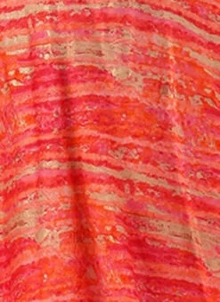 Multicolored Art Silk Round Neck Dress Festive Wear -C Bazaar Shop Multicolored Art Silk Round Neck Dress DRBS02307733 rrc4