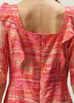 Multicolored Art Silk Ruffles Style Jumpsuit After Six Wear 12 Multicolored Art Silk Ruffles Style Jumpsuit After Six Wear -C Bazaar Shop Multicolored Art Silk Ruffles Style Jumpsuit DRBS02307783 rrc2