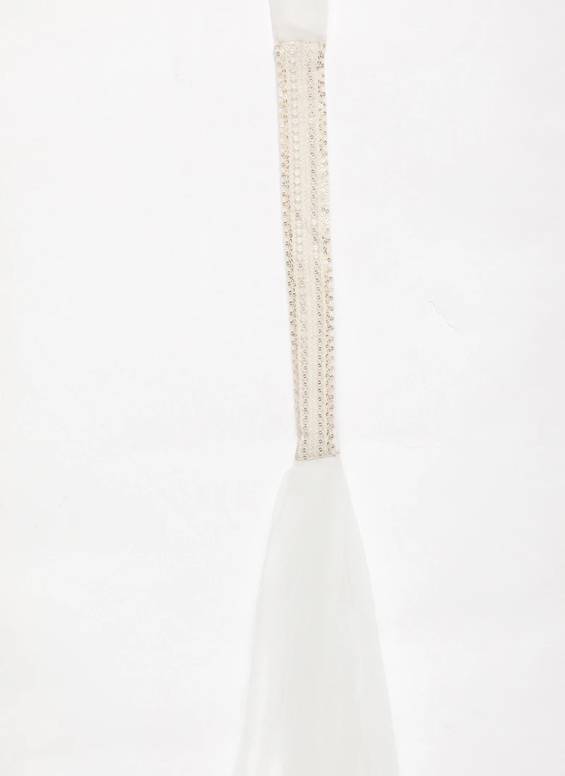 Dupatta From Multicolored Chinon Sharara Set After Six Wear 8 Dupatta From Multicolored Chinon Sharara Set After Six Wear - Image 8