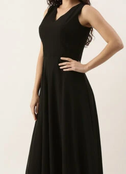 Multicolored Digital Print Organza Jacket N Black Dress Festive Wear