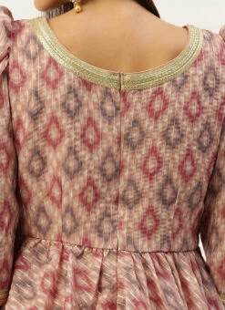 Top From Multicolored Digital Printed Georgette Co Ords Set After Six Wear -C Bazaar Shop Multicolored Digital Printed Georgette Co Ords Set IWBS02211225 rrc2