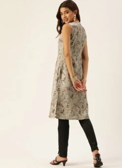 Multicolored Digital Printed N Black Kurta Set Work Wear After Six Wear -C Bazaar Shop Multicolored Digital Printed N Black Kurta Set KSBS02110927 b 1