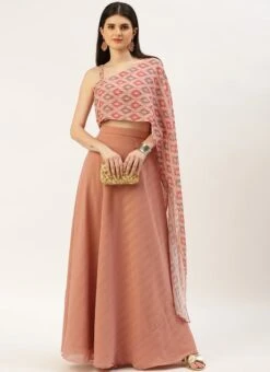 Skirt From Multicolored Digital Printed N Mauve Chiffon Skirt Set After Six Wear -C Bazaar Shop Multicolored Digital Printed N Mauve Chiffon Skirt Set IWBS02212576 u
