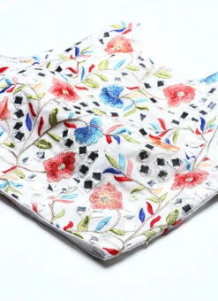 Multicolored Embroidered Blouse Wedding Wear -C Bazaar Shop Multicolored Embroidered Blouse BLBS02303845 rrc1