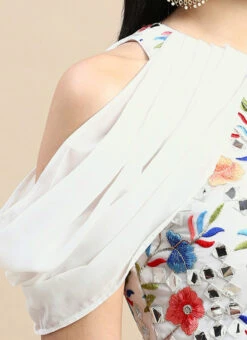 Multicolored Embroidered Blouse Wedding Wear -C Bazaar Shop Multicolored Embroidered Blouse BLBS02303845 rrc3