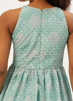 Top From Multicolored Georgette Embroidered Gharara Suit After Six Wear -C Bazaar Shop Multicolored Georgette Embroidered Gharara Suit IWBS02209754 rrc3