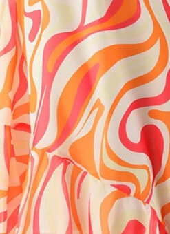 Multicolored Georgette Print Dress Festive Wear -C Bazaar Shop Multicolored Georgette Print Dress DRBS02307753 rrc3