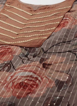 Multicolored Georgette Printed Embroidered Kurti Set Festive Wear After Six Wear -C Bazaar Shop Multicolored Georgette Printed Embroidered Kurti Set KSBS02204749 rrc1