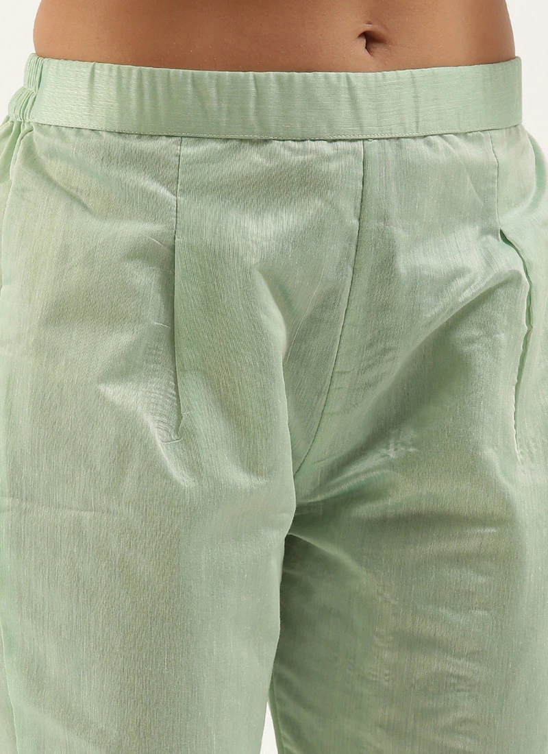 Multicolored N Green Printed Kurta Set Festive Wear 7 Multicolored N Green Printed Kurta Set Festive Wear - Image 7