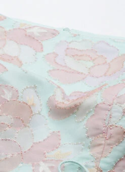 Bottom From Multicolored Organza Gharara Set After Six Wear -C Bazaar Shop Multicolored Organza Gharara Set IWBS02210924 rrc1