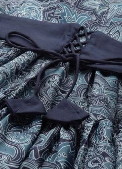 Multicolored Printed Chinon Dress After Six Wear -C Bazaar Shop Multicolored Printed Chinon Dress DRBS02306334 rrc1