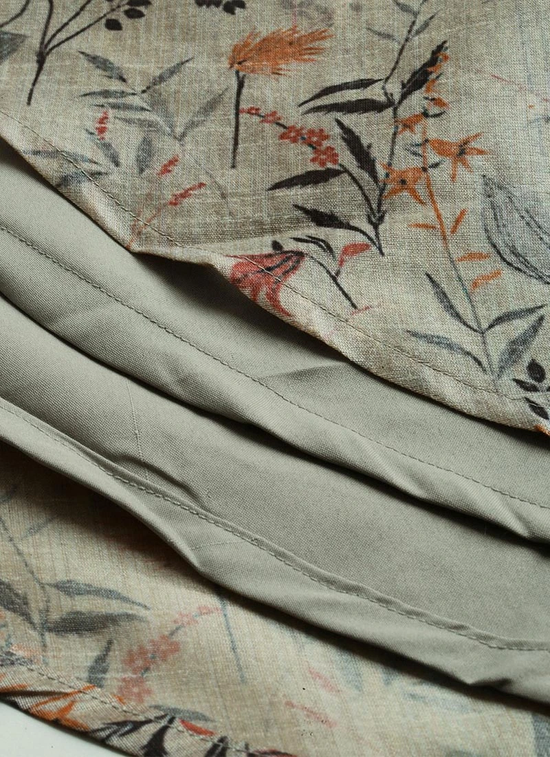 Multicolored Printed Off Shoulder Style Dress Festive Wear 8 Multicolored Printed Off Shoulder Style Dress Festive Wear - Image 8